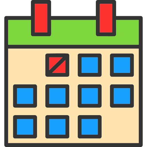 cronograma Generic color lineal-color icono