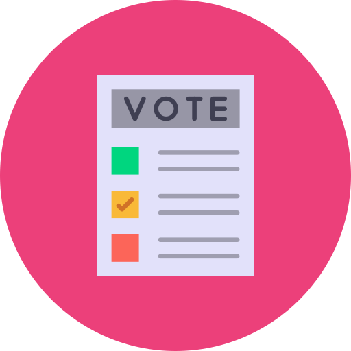 Voting Generic color fill icon