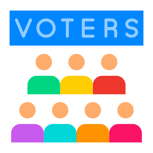 wyborcy Generic color fill ikona