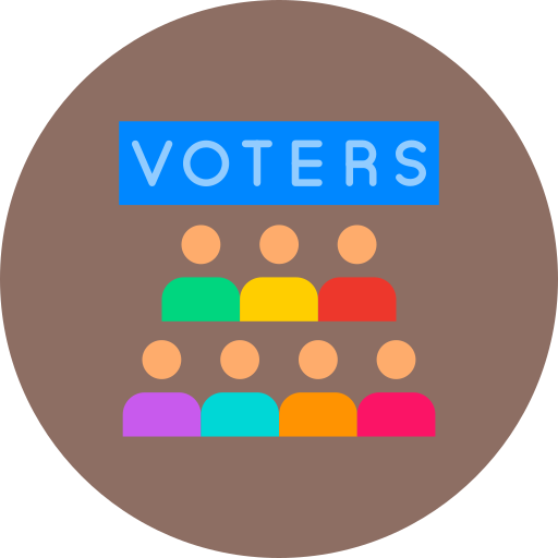 Voters Generic color fill icon