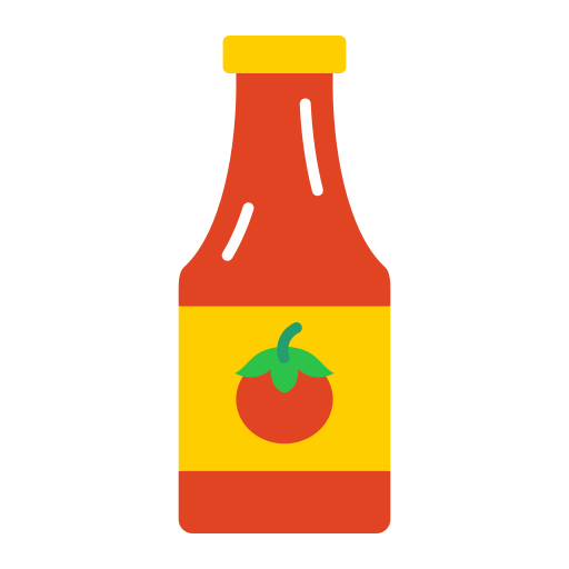 Ketchup bottle Generic color fill icon