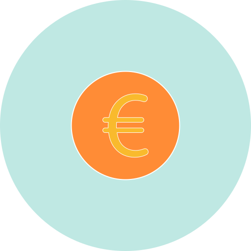 euro Generic color fill icono