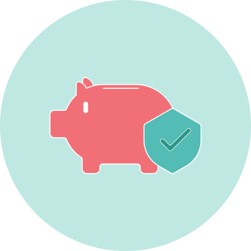 Piggy bank Generic color fill icon