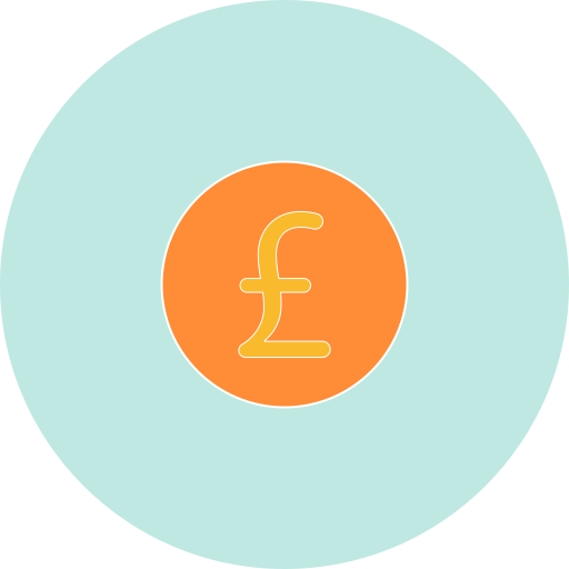 Pound currency Generic color fill icon