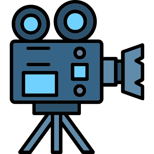 kamera wideo Generic color lineal-color ikona