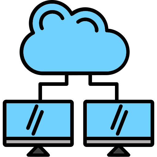 computación en la nube Generic color lineal-color icono