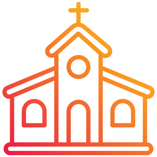 kościół Generic gradient outline ikona