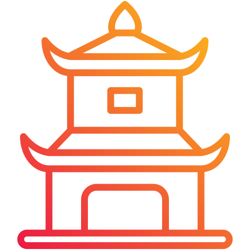 Świątynia Generic gradient outline ikona