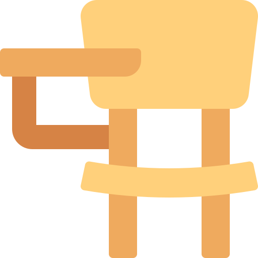 Desk Chair Generic color fill icon