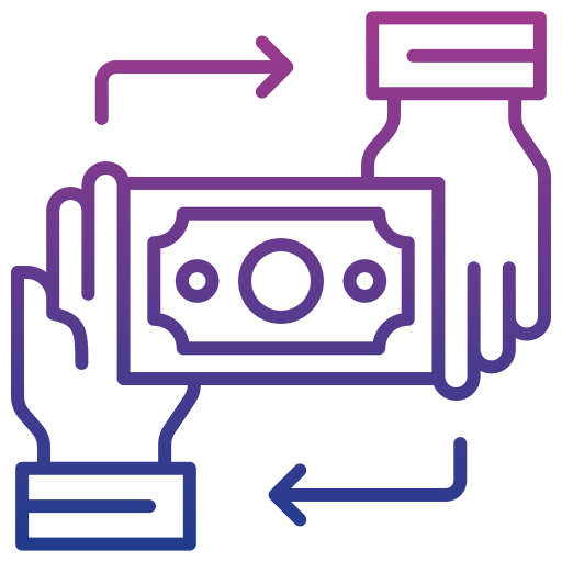 Money exchange Generic gradient outline icon