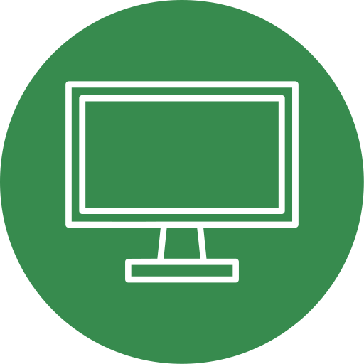 Monitor screen Generic color fill icon