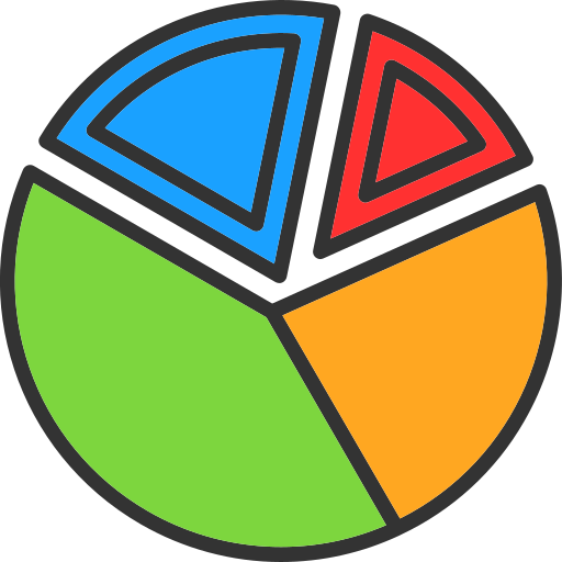 gráfico de pizza Generic color lineal-color Ícone