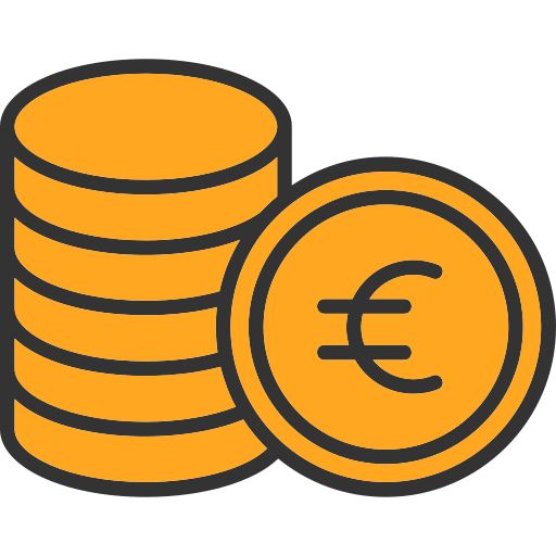 moneta euro Generic color lineal-color ikona
