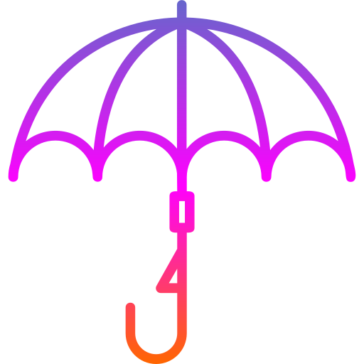 傘 Generic gradient outline icon