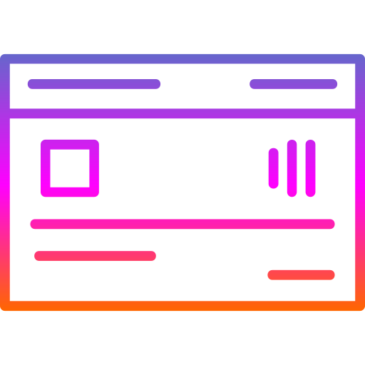Credit card Generic gradient outline icon