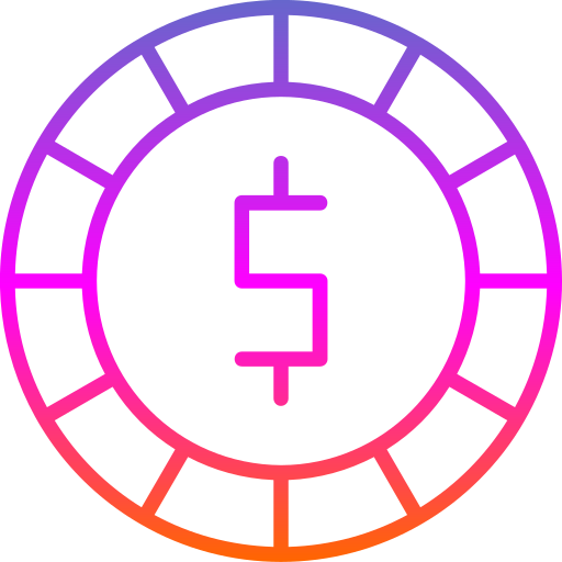 moneda Generic gradient outline icono
