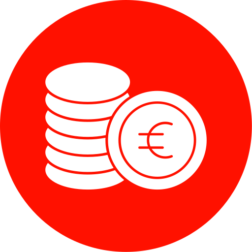moeda de euro Generic color fill Ícone