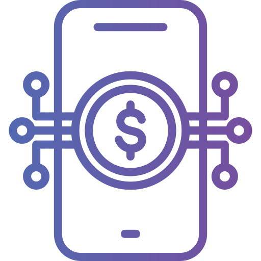 Digital money Generic gradient outline icon