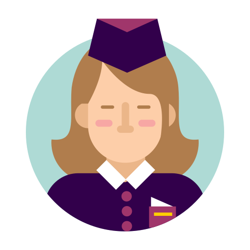 Stewardess Generic color fill icon