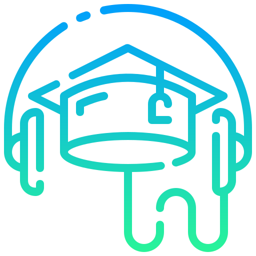 Audio course Generic gradient outline icon