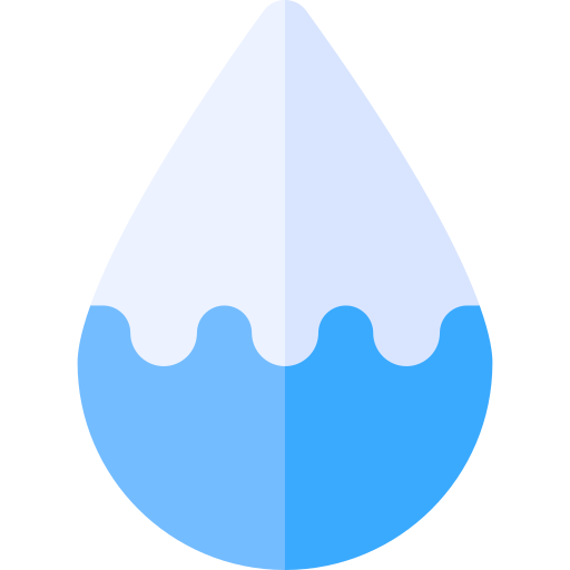 goccia d'acqua Basic Rounded Flat icona