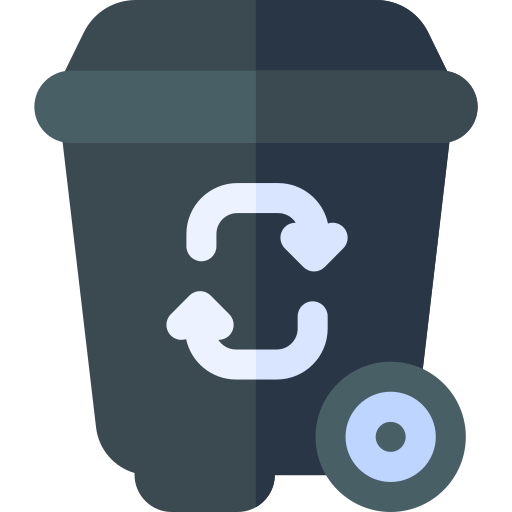 müllcontainer Basic Rounded Flat icon