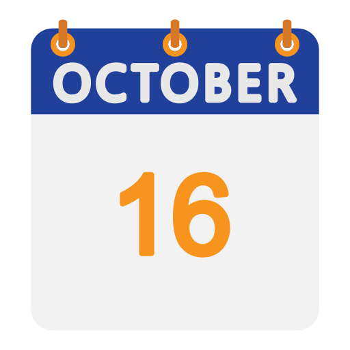 octubre Generic color fill icono