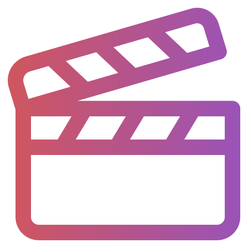 clapperboard Generic gradient outline icon