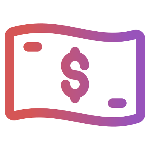 Cash Generic gradient outline icon