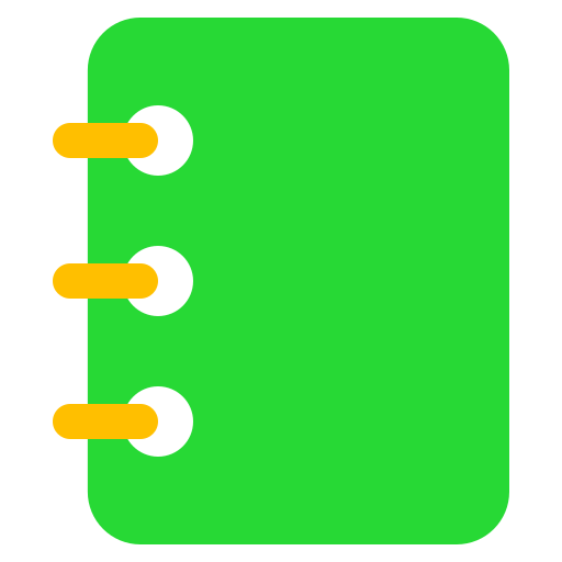 notizbuch Generic color fill icon