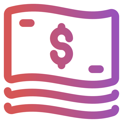 Cash money Generic gradient outline icon