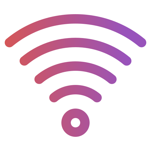 connessione wifi Generic gradient outline icona