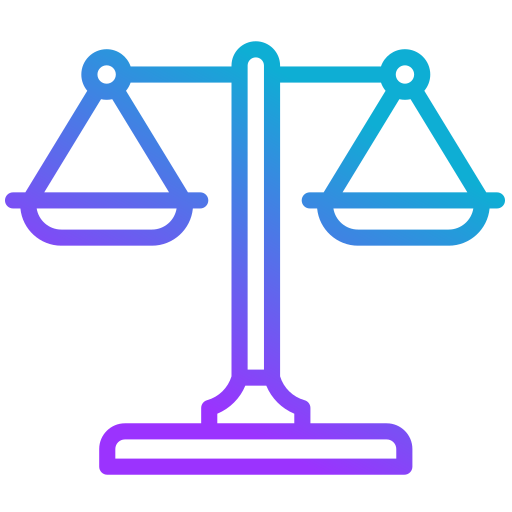 Justice scale Generic gradient outline icon
