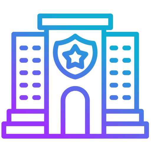 Police Station Generic gradient outline icon