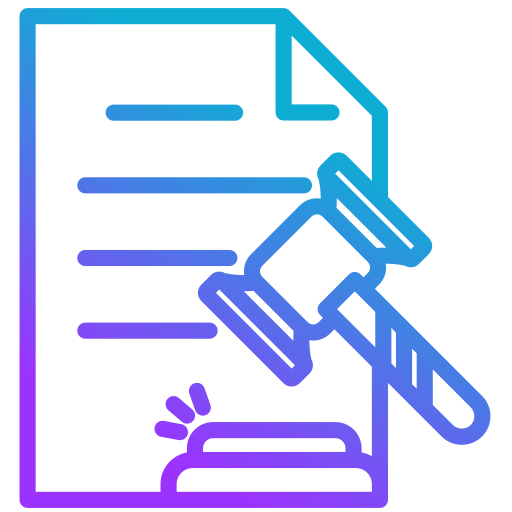 Legal document Generic gradient outline icon