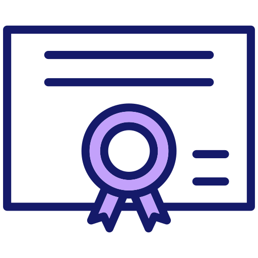 certificato Generic gradient lineal-color icona