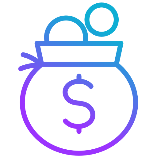 Money bag Generic gradient outline icon