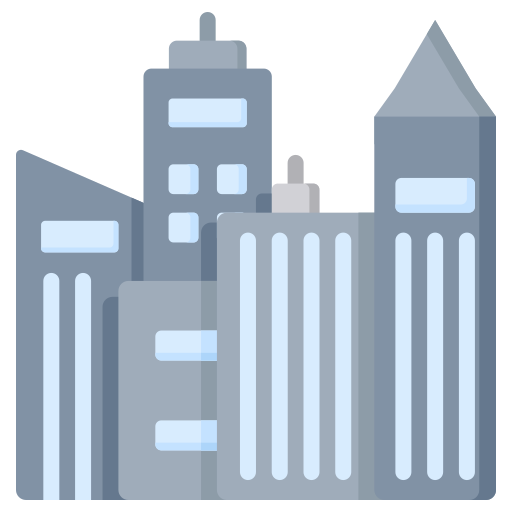 Cities Generic color fill icon