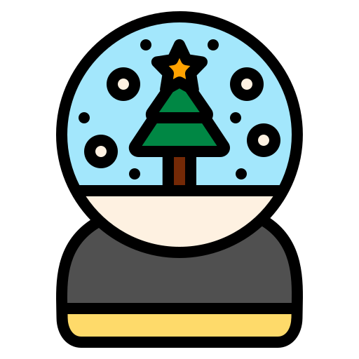Śnieżna kula Generic color lineal-color ikona