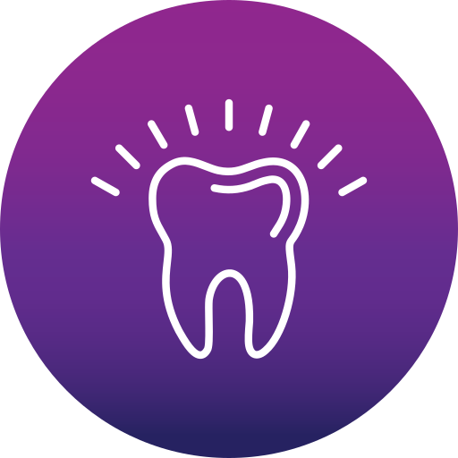 diente artificial Generic gradient fill icono