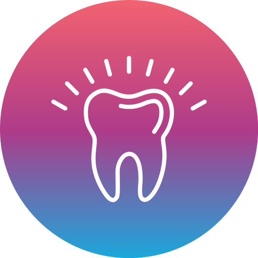 Искусственный зуб Generic gradient fill иконка