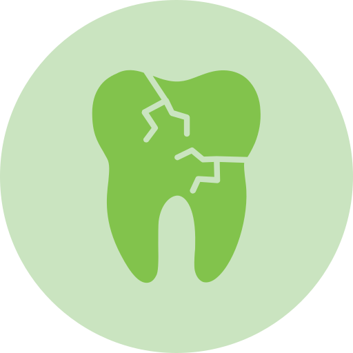 gebrochener zahn Generic color fill icon