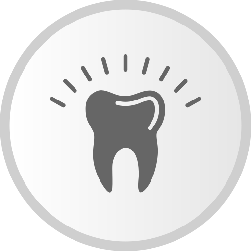 dente artificiale Generic color fill icona