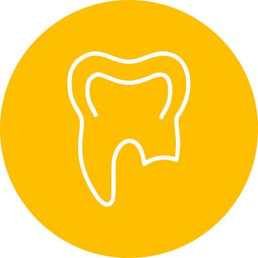 Сломанный зуб Generic color fill иконка