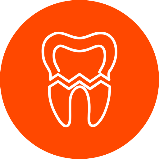 Сломанный зуб Generic color fill иконка