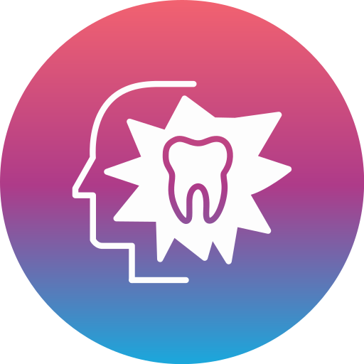 ból zęba Generic gradient fill ikona