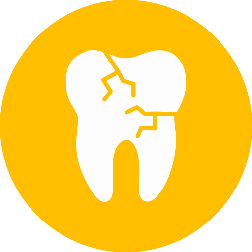 Broken Tooth Generic color fill icon