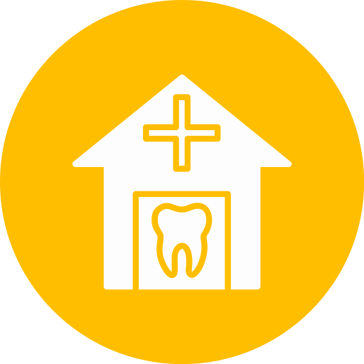 klinika dentystyczna Generic color fill ikona