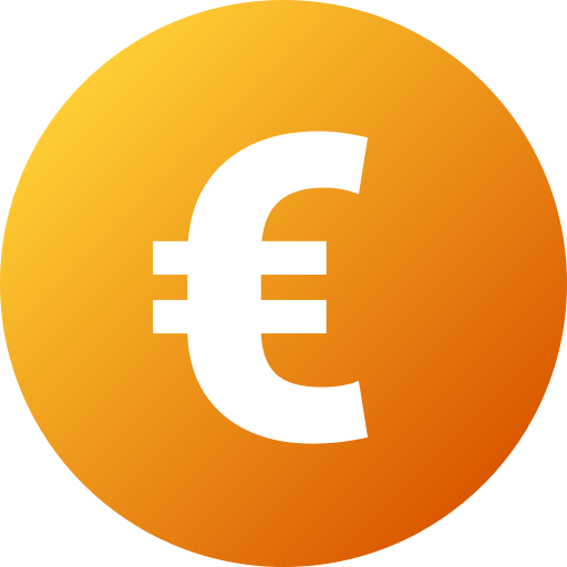 Euro Generic gradient fill icon