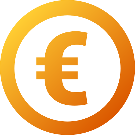 euro Generic gradient fill Ícone